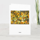 Joyeux Halloween Carte de bénédictions d'automne (Dos)