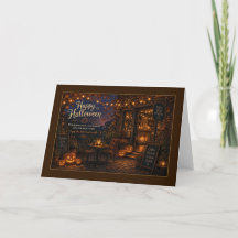 Joyeux Halloween Carte de Café Cosy