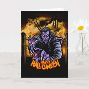 Joyeux Halloween carte de cimetière