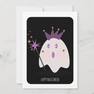 Joyeux Halloween Carte de Princesse Fantôme Mignon