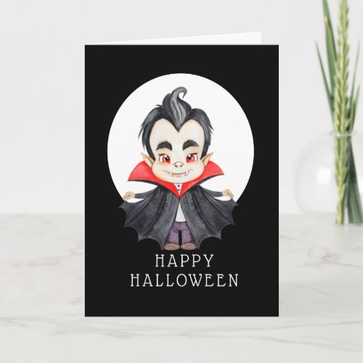 Joyeux Halloween - Carte de Vampire (Devant)