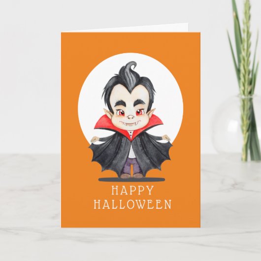 Joyeux Halloween - Carte de Vampire (Devant)
