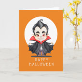 Joyeux Halloween - Carte de Vampire (Fleur jaune)
