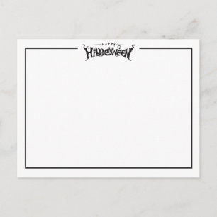 joyeux halloween carte postale simple