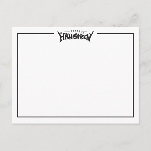 joyeux halloween carte postale simple (Devant)