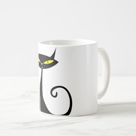 Joyeux Halloween Chat Noir Mug (Devant droit)