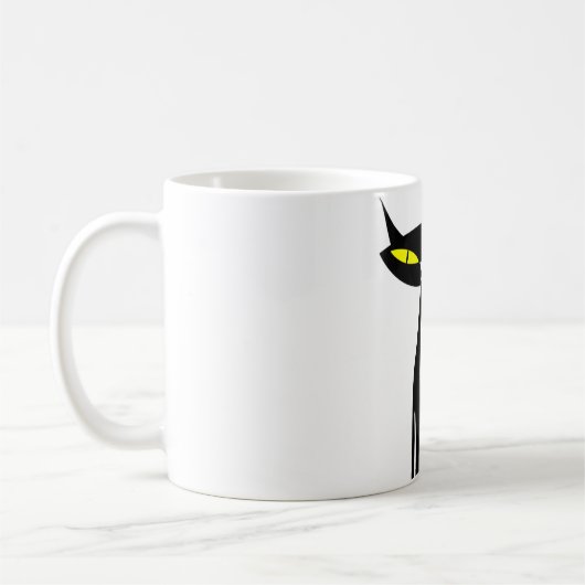 Joyeux Halloween Chat Noir Mug (Gauche)