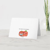 .JOYEUX HALLOWEEN CHÉRI Carte de vacances pliée (Dos)