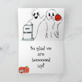 .JOYEUX HALLOWEEN CHÉRI Carte de vacances pliée (Intérieur)
