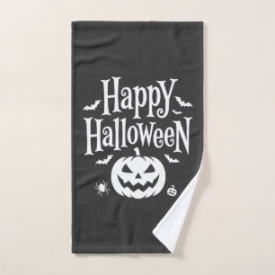 Joyeux Halloween Citrouille Chauve-Souris Araignée