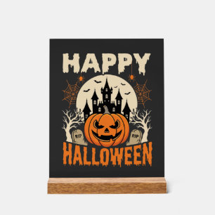 Joyeux Halloween Citrouille de Jack Château Hanté