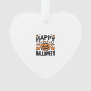 Joyeux Halloween Citrouille Design de Gravure Vint