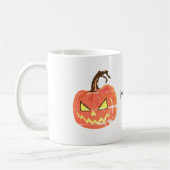 Joyeux Halloween Citrouille effrayant Mug (Gauche)