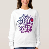 Joyeux Halloween citrouille effrayant Sweatshirt f (Devant)