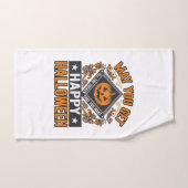 Joyeux Halloween Citrouille Traitements Vintage (Serviette à main)