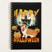 Joyeux Halloween Cute Corgi Witch Citrouille Ghost (Devant)