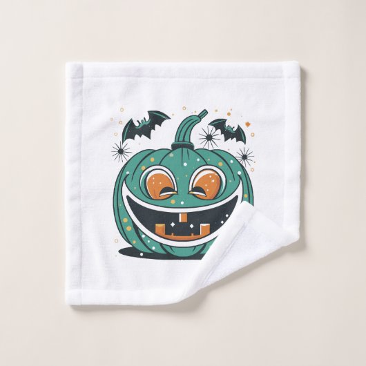 Joyeux Halloween ! Découpez une citrouille ! (Gant de toilette)