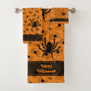 Joyeux Halloween Déplaisants Crawly Spiders Orange