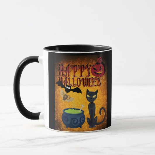 Joyeux Halloween Éffrayant Mug (Gauche)