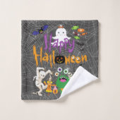 Joyeux Halloween Enfants mignonnes et Éffrayants (Gant de toilette)