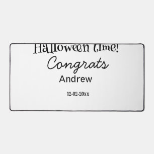 Joyeux Halloween félicitations nom date année dipl