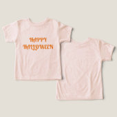 Joyeux Halloween femmes orange noir (Design Recto & Verso)