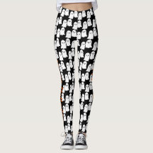 Joyeux Halloween Ghosts Ghosts Party Leggings