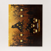 Joyeux Halloween Haunted House Jigsaw Puzzle (Vertical)