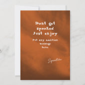 Joyeux Halloween Jack-o-Lantern et plus de carte (Dos)