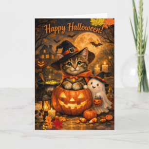 Joyeux Halloween Kitty & Carte Fantôme • Cute Spoo