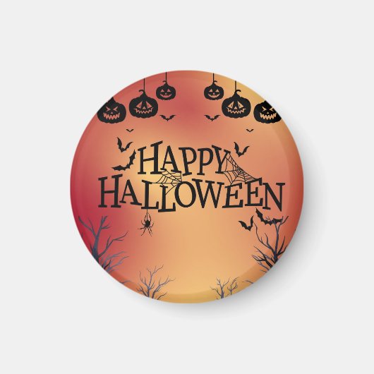 Joyeux Halloween Magnet Orange (Devant)
