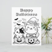 Joyeux Halloween | Page Couleur (Debout devant)