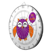 Joyeux Halloween Party Owl Cible de flechettes (Devant droit)