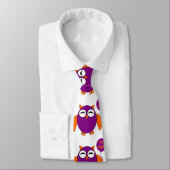 Joyeux Halloween Party Owl Cravate (Attaché)