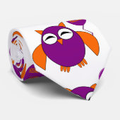 Joyeux Halloween Party Owl Cravate (Roulé)