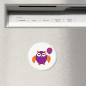 Joyeux Halloween Party Owl Magnet (In Situ (Lave-vaisselle))