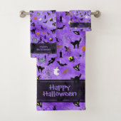 Joyeux Halloween Random Iconic Motif violet  (En situation)