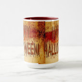 Joyeux Halloween Sang Tiré Mur Mug (Centre)