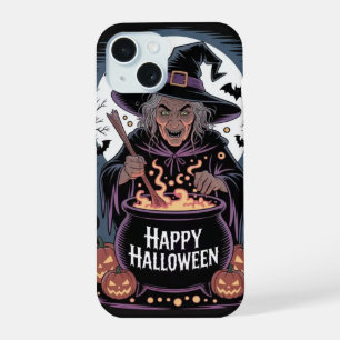 Joyeux Halloween Sorcière Citrouille Coque iPhone