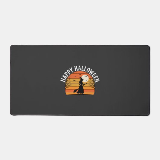 Joyeux Halloween Sorcière Coucher de soleil Design (Recto)
