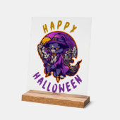 Joyeux Halloween Sorcière de Halloween Chat (Angle)