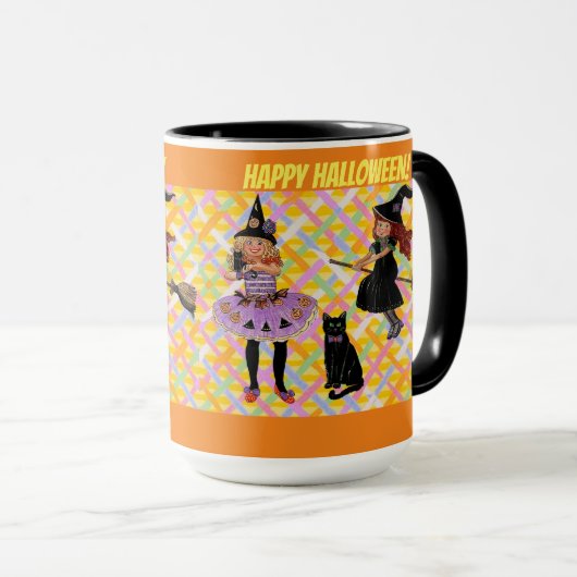 Joyeux Halloween ! Sorcières Mug ! (Devant droit)