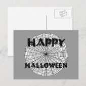 Joyeux Halloween sur une carte postale avec texte (Devant / Derrière)