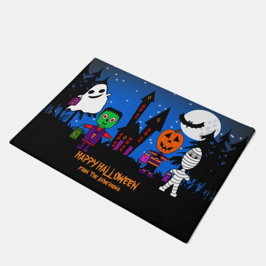 Joyeux Halloween Trick ou des Traitements! Tapis (Incliné)