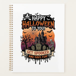 Joyeux Halloween Vous Maison Hantée Squelette Chau