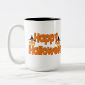 Joyeux Halloween Whimsical Text Mug (Gauche)