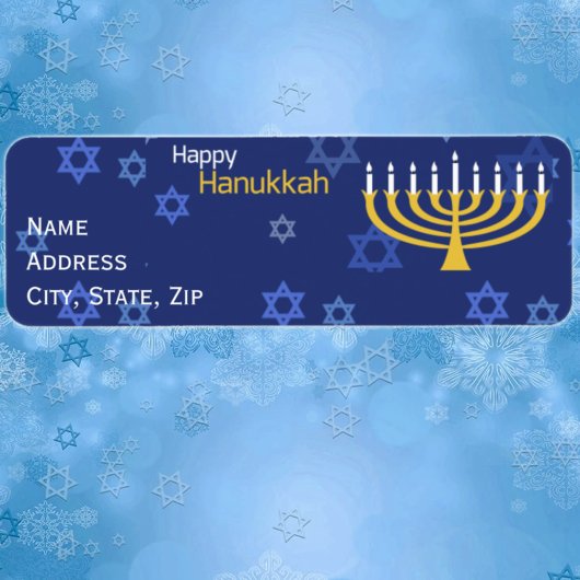 Joyeux Hanoukka Menorah Étiquette