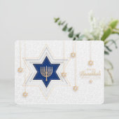 Joyeux Hanukka Carte de vœux (Debout devant)