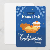 Joyeux Hanukkah Carte de vacances (Devant / Derrière)