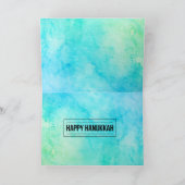 Joyeux Hanukkah Carte de vacances pliée (Intérieur)
